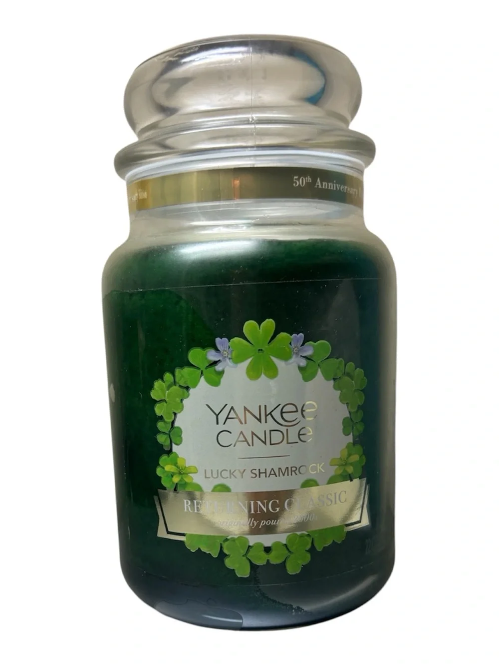 Yankee Candle Lucky Shamrock 50th Edition Large 22oz Returning Classic